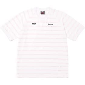 Supreme Umbro Stripe Soccer Jersey White