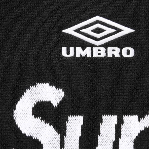 Supreme Umbro Zip Up Sweater - Black (front)