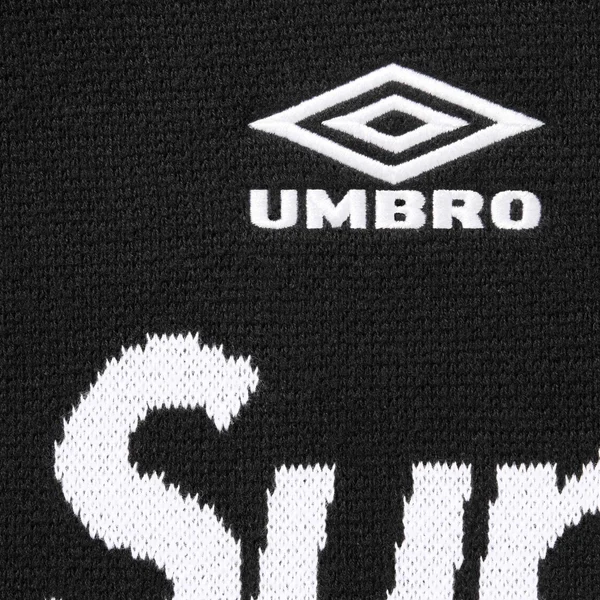 Supreme Umbro Zip Up Sweater - Black (front)
