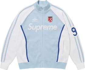 Supreme Umbro Zip Up Sweater Light Blue