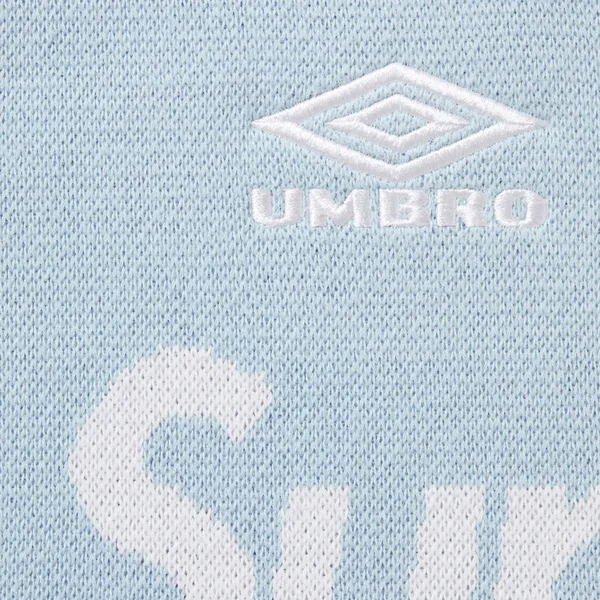 Supreme Umbro Zip Up Sweater - Light Blue (front)