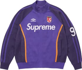 Supreme Umbro Zip Up Sweater Purple