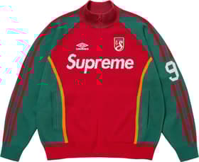 Supreme Umbro Zip Up Sweater Red