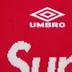 Supreme Umbro Zip Up Sweater - Red (front)