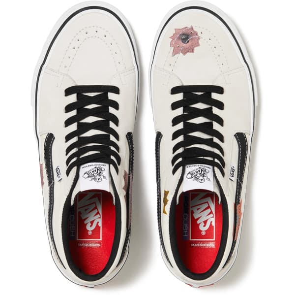 Supreme Vans Nate Lowman Skate Grosso Mid - Natural (front)