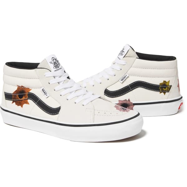 Supreme Vans Nate Lowman Skate Grosso Mid - Natural (front)