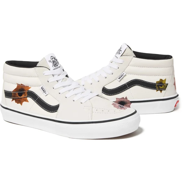 Supreme Vans Nate Lowman Skate Grosso Mid - Natural (front)