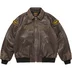 Supreme Vanson Leathers b.b. Simon Jacket - Brown (front)