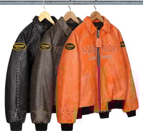Supreme Vanson Leathers b.b. Simon Jacket Group Shots