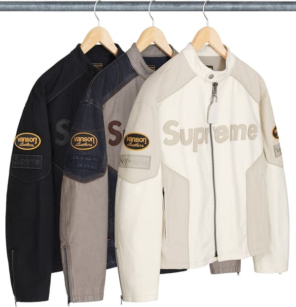 Supreme Vanson Leathers Cordura Cotton Jacket - Product Image