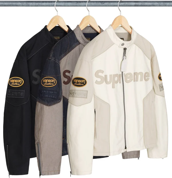 Supreme Vanson Leathers Cordura Cotton Jacket - Product Image