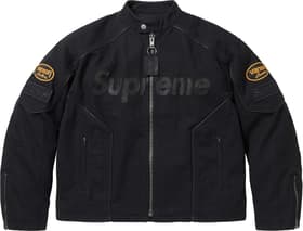 Supreme Vanson Leathers Cordura Cotton Jacket Black