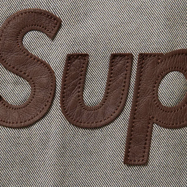 Supreme Vanson Leathers Cordura Cotton Jacket - Denim (front)