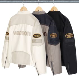 Supreme Vanson Leathers Cordura Cotton Jacket Group Shots