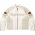 Supreme Vanson Leathers Cordura Cotton Jacket - White (front)