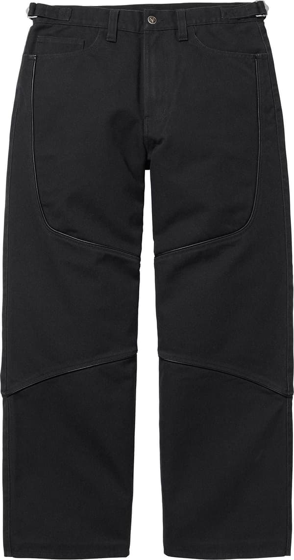 Supreme Vanson Leathers Cordura Cotton Pant - Black (front)