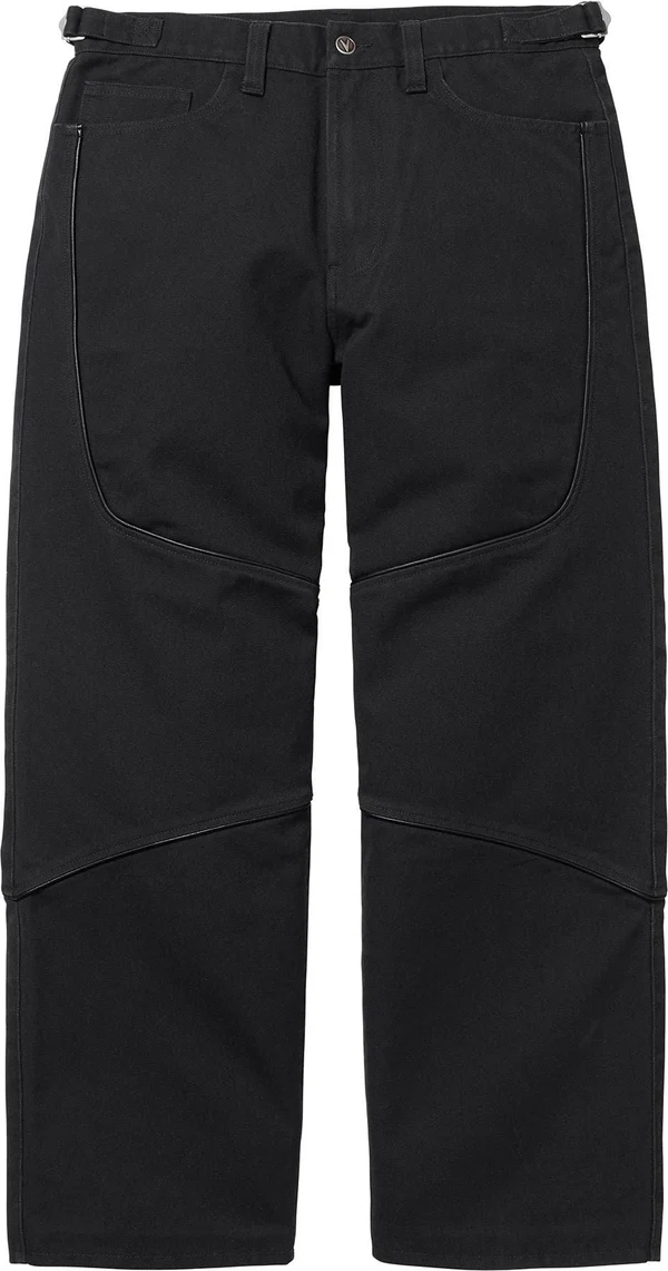 Supreme Vanson Leathers Cordura Cotton Pant - Black (front)