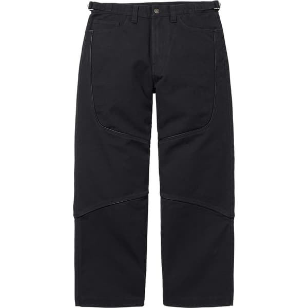 Supreme Vanson Leathers Cordura Cotton Pant - Black (front)