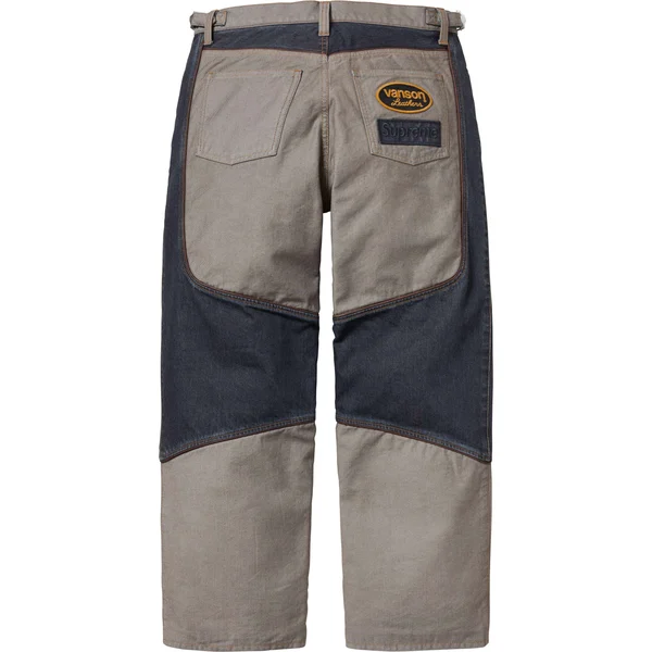 Supreme Vanson Leathers Cordura Cotton Pant - Denim (front)