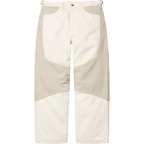 Supreme Vanson Leathers Cordura Cotton Pant - White (front)