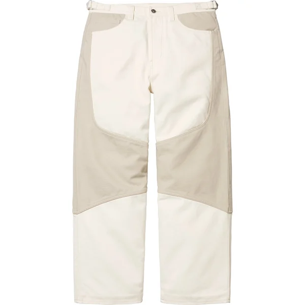 Supreme Vanson Leathers Cordura Cotton Pant - White (front)