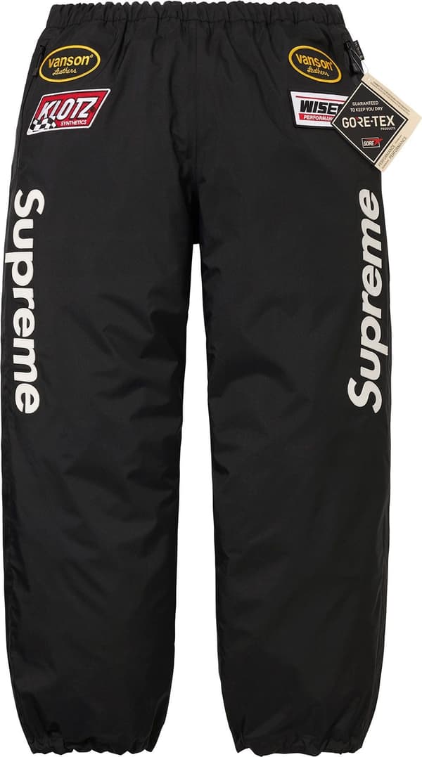 Supreme Vanson Leathers GORE-TEX Pant - Black (front)