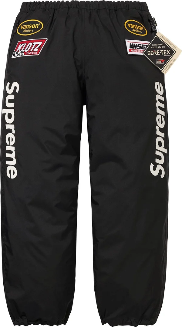 Supreme Vanson Leathers GORE-TEX Pant - Black (front)