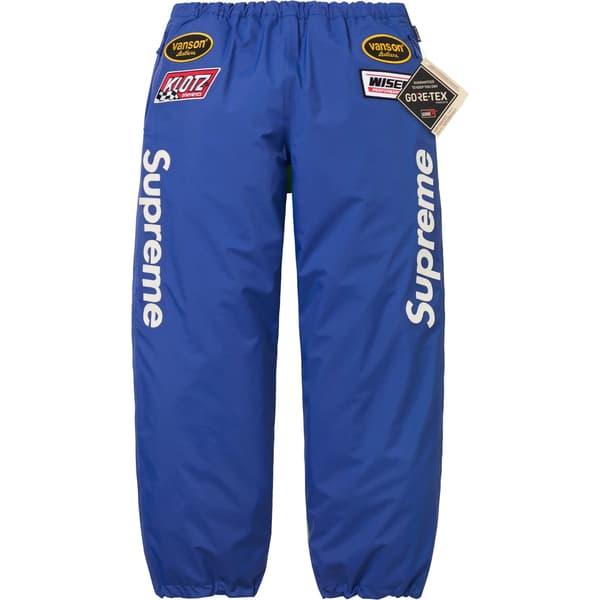 Supreme Vanson Leathers GORE-TEX Pant - Royal (front)