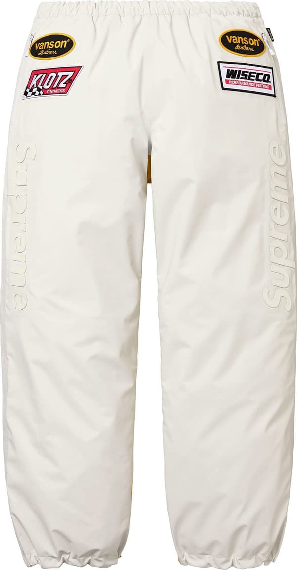 Supreme Vanson Leathers GORE-TEX Pant - White (front)
