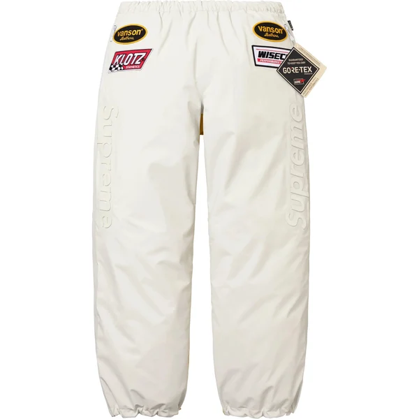 Supreme Vanson Leathers GORE-TEX Pant - White (front)