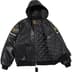 Supreme Vanson Leathers Hooded Work Jacket - Black (front)