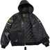 Supreme Vanson Leathers Hooded Work Jacket - Black (front)