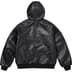 Supreme Vanson Leathers Hooded Work Jacket - Black (front)