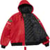 Supreme Vanson Leathers Hooded Work Jacket - Red (front)