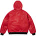 Supreme Vanson Leathers Hooded Work Jacket - Red (front)