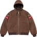 Supreme Vanson Leathers Hooded Work Jacket - Suede (front)