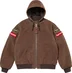 Supreme Vanson Leathers Hooded Work Jacket - Suede (front)