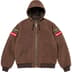 Supreme Vanson Leathers Hooded Work Jacket - Suede (front)
