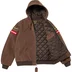 Supreme Vanson Leathers Hooded Work Jacket - Suede (front)