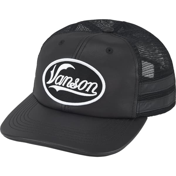 Supreme Vanson Leathers Mesh Back 6-Panel - Black (front)