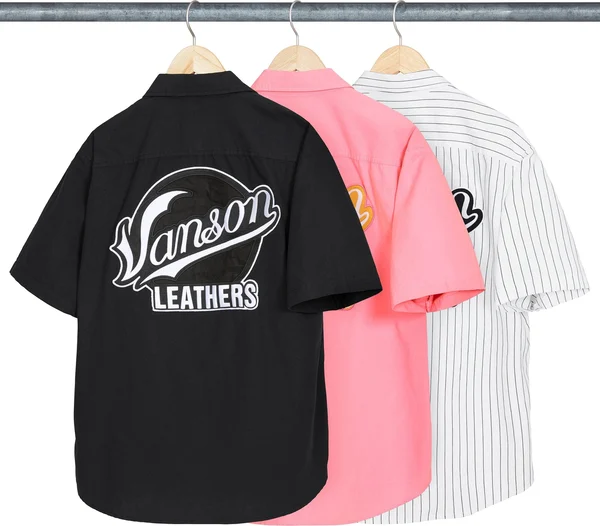 Supreme Vanson Leathers S/S Work Shirt - Group Shots (front)