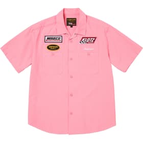 Supreme Vanson Leathers S/S Work Shirt Pink