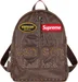 Supreme Vanson Leathers b.b. Simon Backpack - Brown (front)
