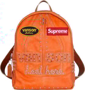Supreme Vanson Leathers b.b. Simon Backpack Orange