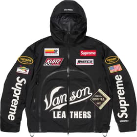 Supreme Vanson Leathers GORE-TEX Shell Jacket Black