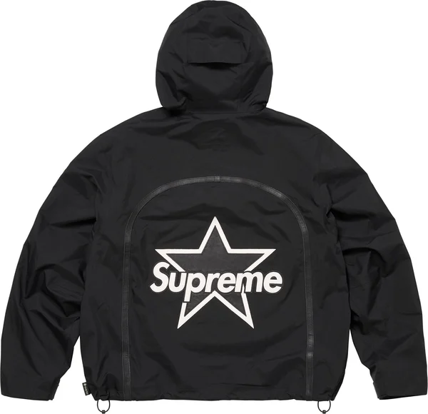 Supreme Vanson Leathers GORE-TEX Shell Jacket - Black (front)