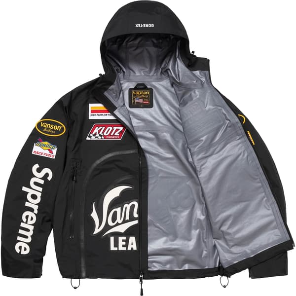 Supreme Vanson Leathers GORE-TEX Shell Jacket - Black (front)