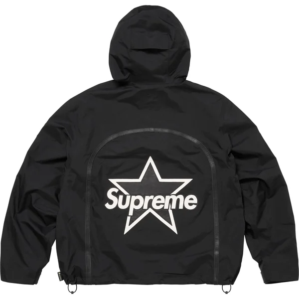 Supreme Vanson Leathers GORE-TEX Shell Jacket - Black (front)
