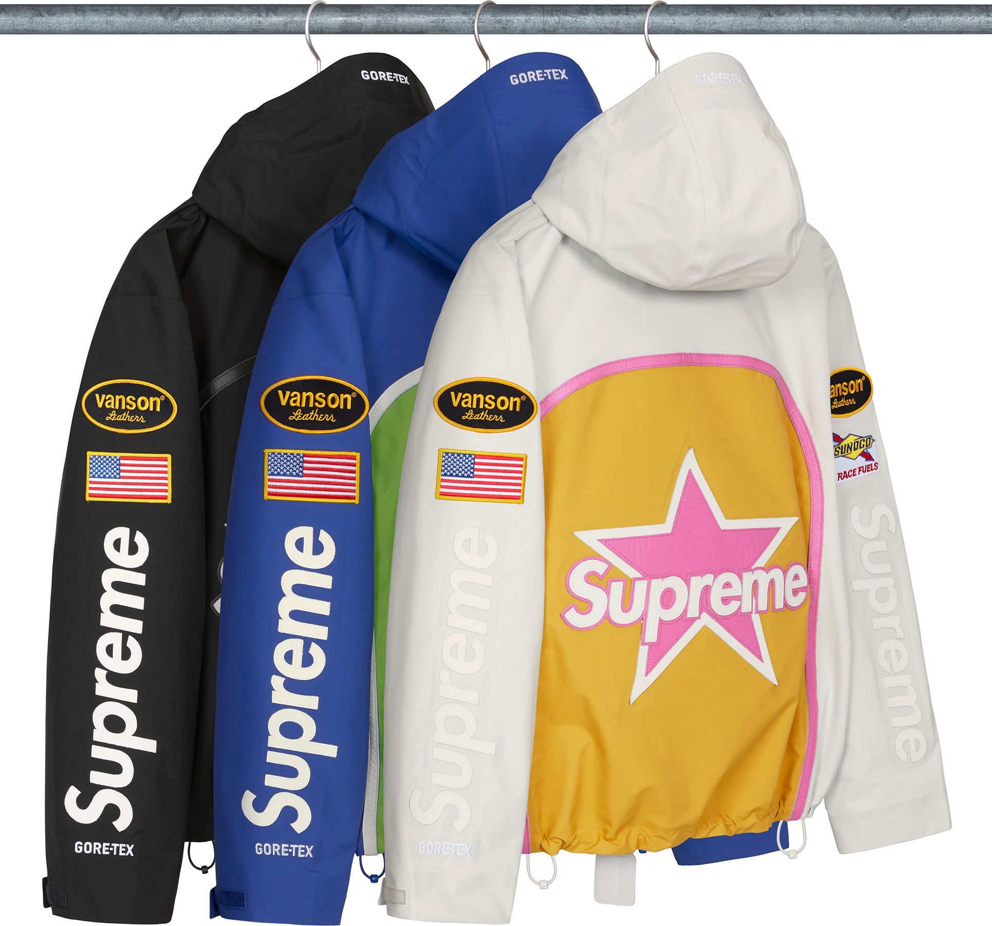 Supreme Vanson Leathers GORE-TEX Shell Jacket colorway 19