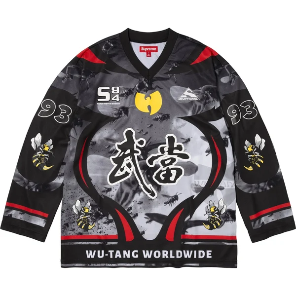 Supreme Wu-Tang Clan Hockey Jersey - Black (front)